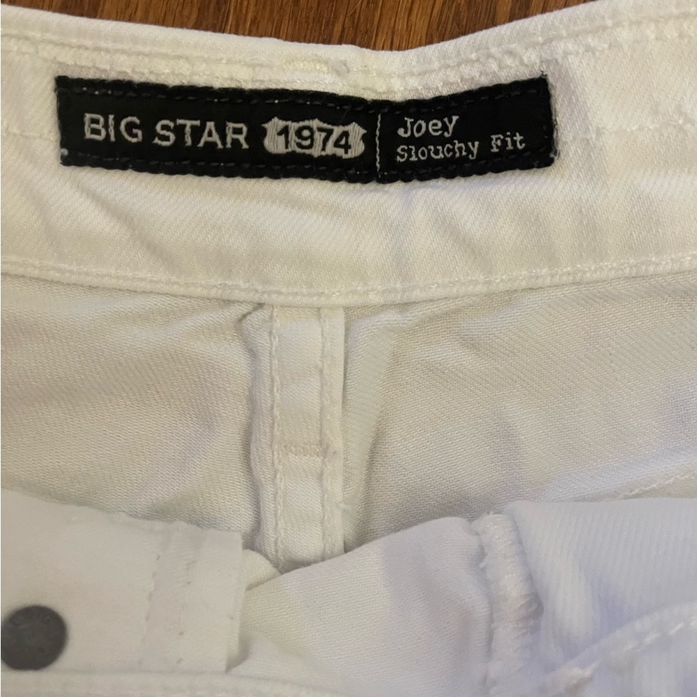 Big Star White Slouchy Fit Denim Short - Picture 3 of 5